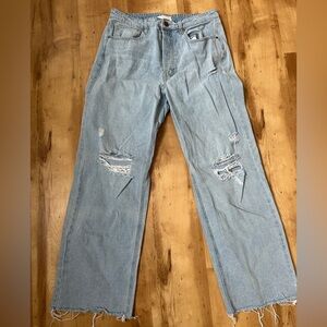 TGLA- Distressed Light Blue Jeans